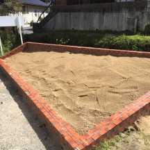 おろし真砂土　野菜畑に用土として