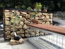 イエローブラウン（山石・風化花崗岩） ガビオン