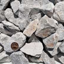 石灰砂利（ホワイトグレイ）50mm