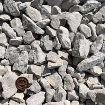 石灰砂利（ホワイトグレイ）30mm