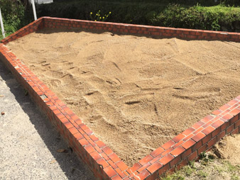 おろし真砂土 花壇