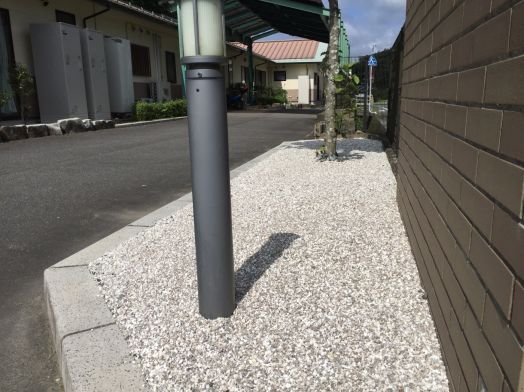 周南市K老人ホーム様「山砂利(大)」納品いたしました