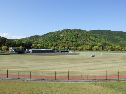 岩国市内Y野球場 「山砂2mm」納品いたしました